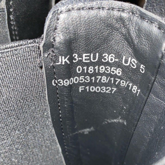 Black lug sole platform boots NWOT - Picture 3 of 7